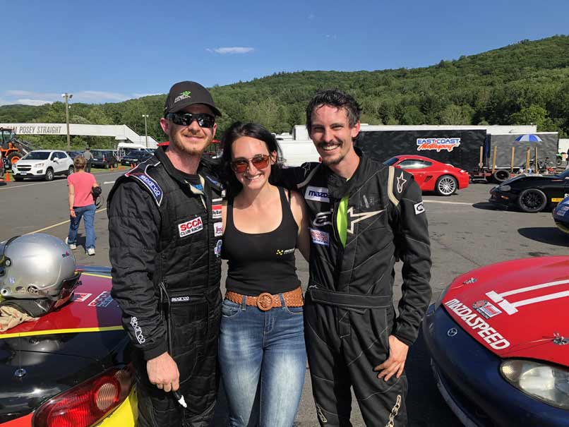 jonathan goring wins the SCCA 2019 paddock crawl race at lime rock park Ralle Rookie comes in second